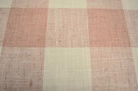 Check Please Plus Soft Coral Kaufmann Fabric