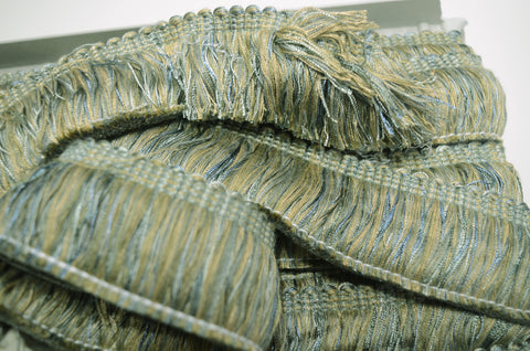 CS500/161 Blue Gold Brush Fringe