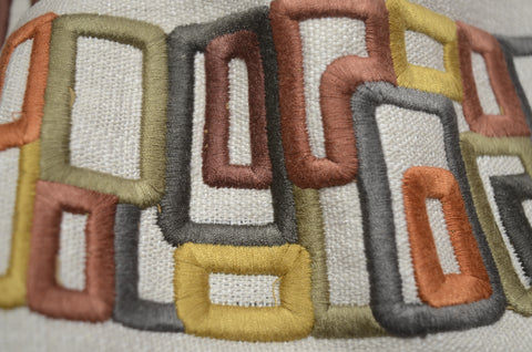 Presidios Chestnut 4.25 inch Embroidered Europatex Tape Trim