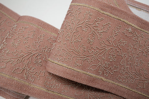 Alicante Spice 4.375 inch Europatex Embroidered Tape Trim