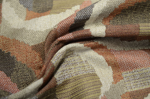 Crescent Sienna Contemporary Fabric