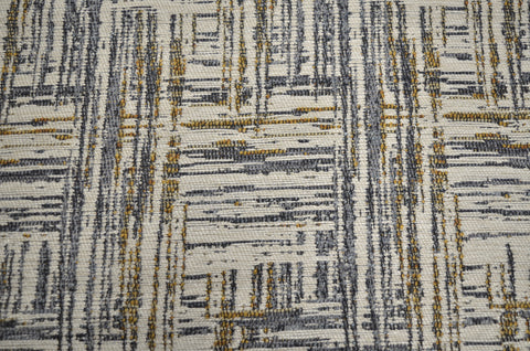 Thatch Gray Gold Contemporary Fabric