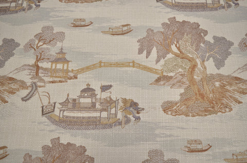 Dragon Boat Parchment Regal Fabric