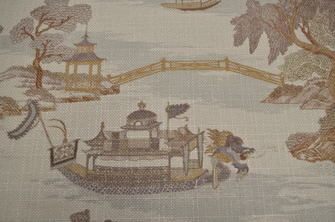 Dragon Boat Parchment Regal Fabric
