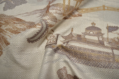Dragon Boat Parchment Regal Fabric