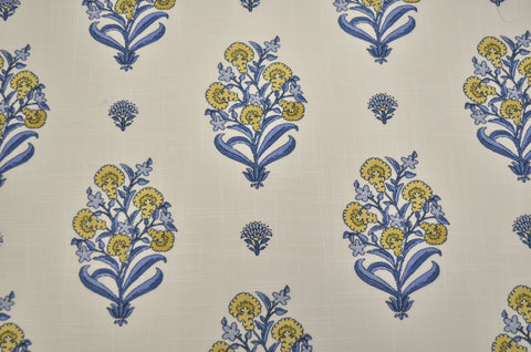 LAH Romantic Mughal Blue/Yellow Lillian August by Tempo Fabric