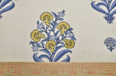 LAH Romantic Mughal Blue/Yellow Lillian August by Tempo Fabric