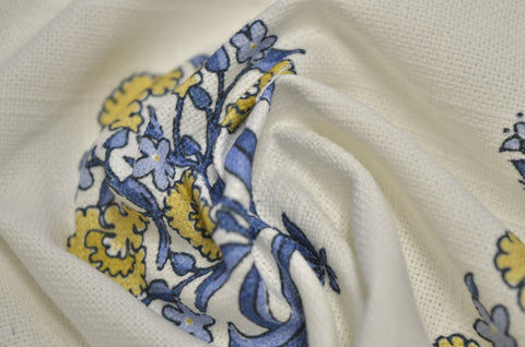 LAH Romantic Mughal Blue/Yellow Lillian August by Tempo Fabric