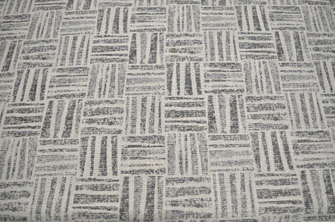 Four Square Ice  Geometric Upholstery Fabric