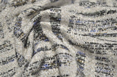 Four Square Ice  Geometric Upholstery Fabric