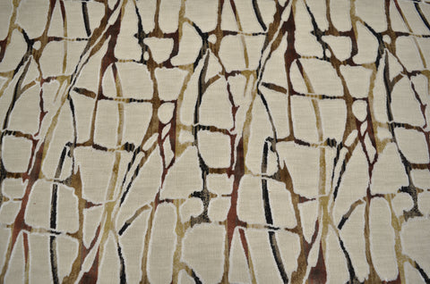 DNA Mahogany Cut Velvet Topteks Fabric