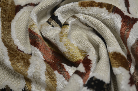 DNA Mahogany Cut Velvet Topteks Fabric