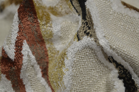 DNA Mahogany Cut Velvet Topteks Fabric