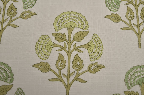 Farah Print Mint Hay Laura Kiran Fabric