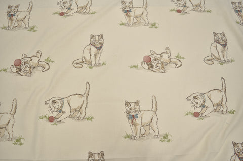 Feline Fine EMB Mocha P Kaufmann Fabric