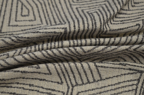 Maze Craze Grey The Fabric Co Upholstery Fabric Fabric