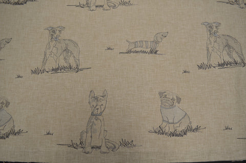 Dog Days EMB Linen P/K Lifestyles Fabric