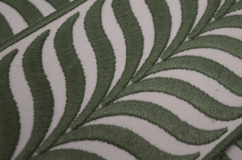 Crest Leaf 3.375 inch Europatex Embroidered Tape Trim