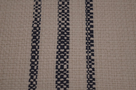 Highlander Slub Stripe Navy Regal Fabric