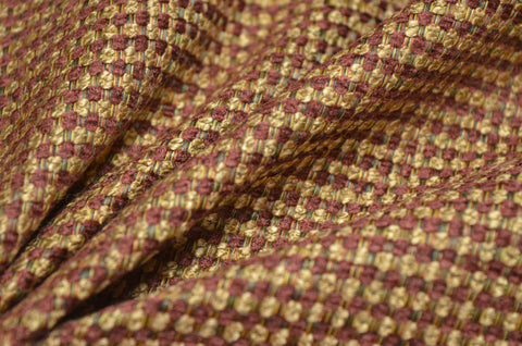 Jared Garnet Chunky Tweed Upholstery Fabric