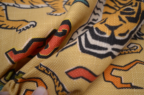 Tiger Republic 380 Saffron Covington Fabric