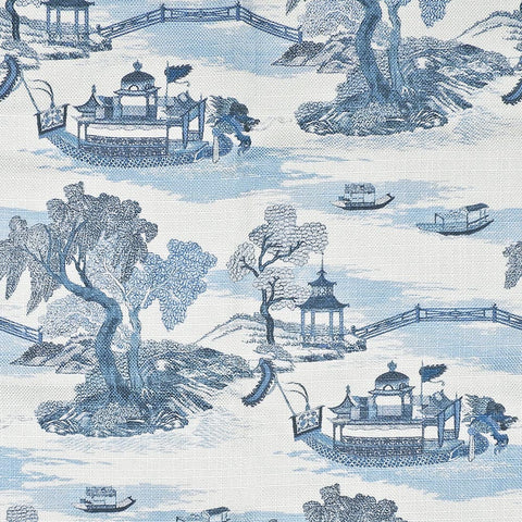 Dragon Boat Chambray Regal Fabric