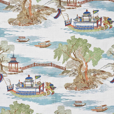 Dragon Boat Mineral Regal Fabric