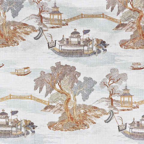 Dragon Boat Parchment Regal Fabric