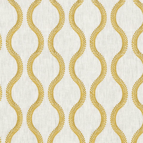 Flourish Emb Gold P/K Lifestyles Fabric