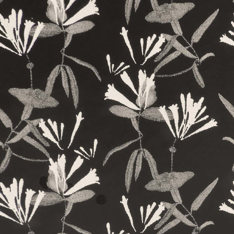 Honeysuckle Black Regal Fabric