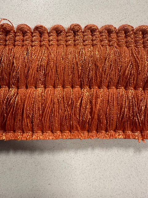 BIR606/68 Pumpkin 2 inch Brush Fringe