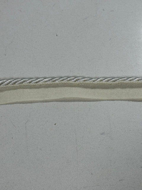 BIR806/3 White 1/4 inch Twisted Lipcord Trim