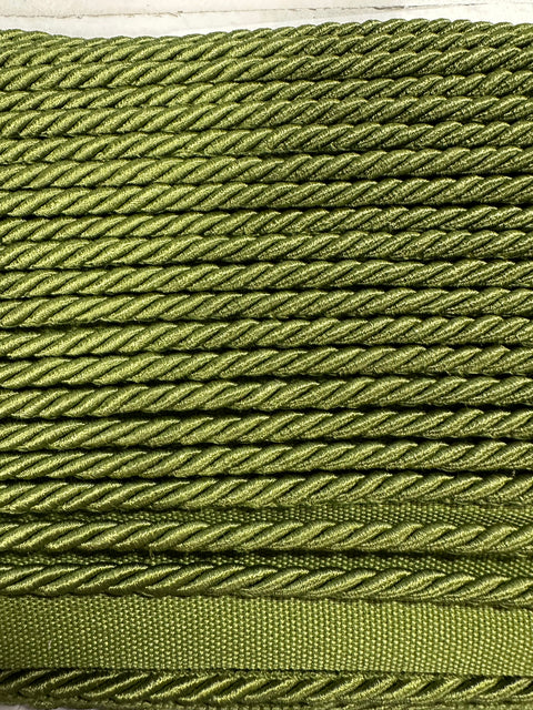 BIR806/104 Green 1/4 inch Twisted Lipcord Trim