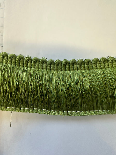 BIR606/107 2 inch Green Brush Fringe