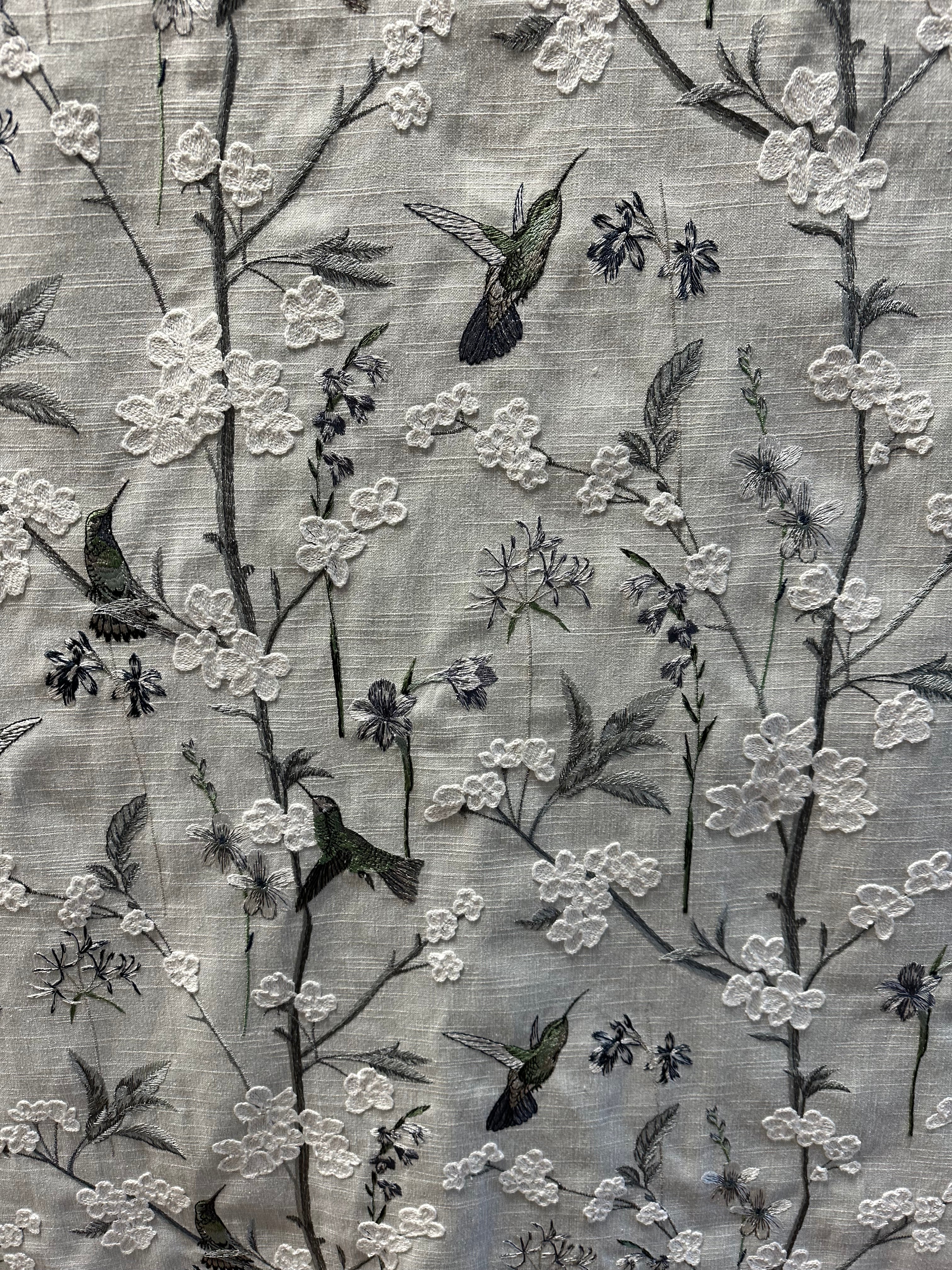 Hummingbird Garden Frost Swavelle Mill Creek Fabric | The Fabric Co