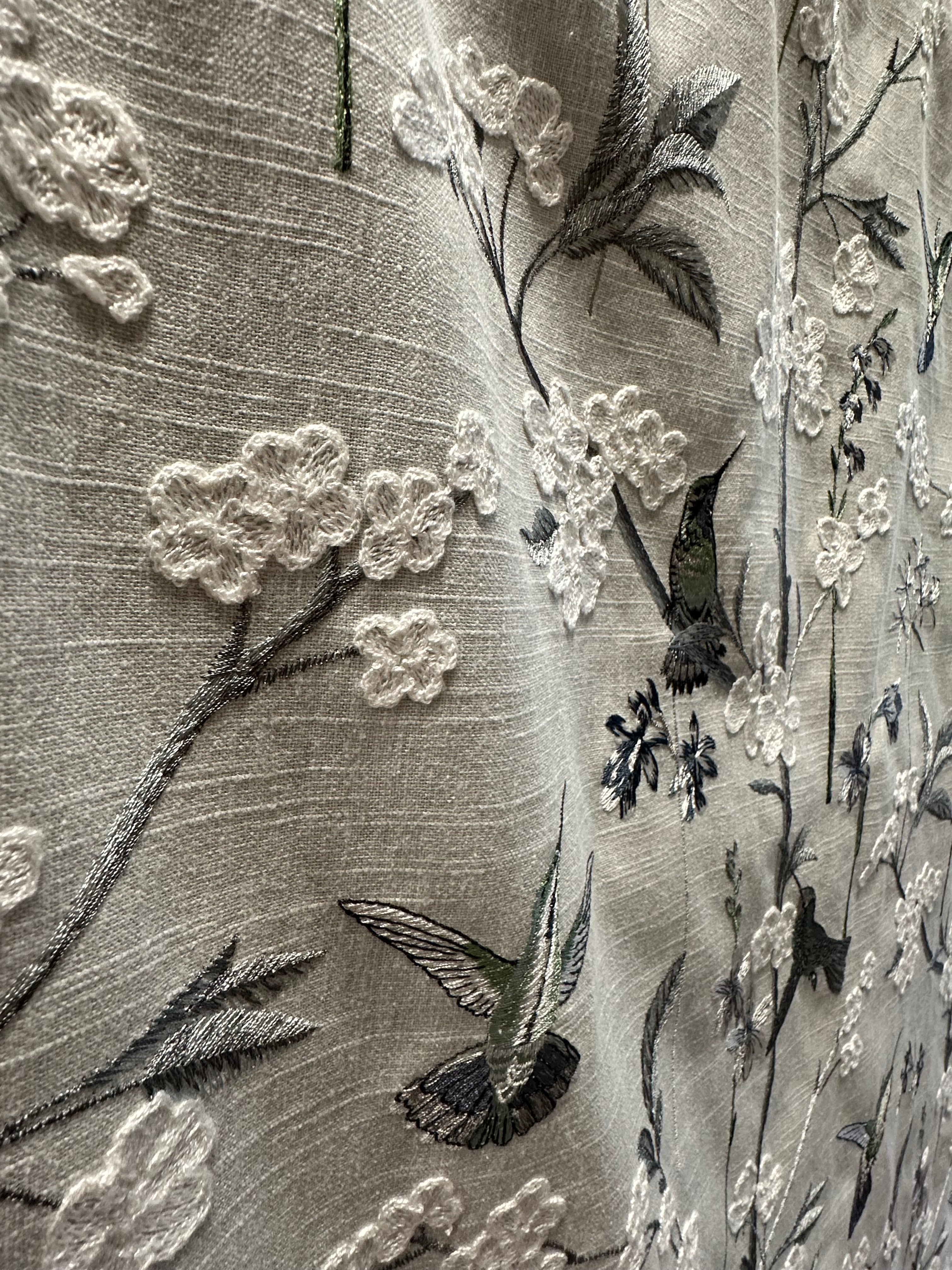 Hummingbird Garden Frost Swavelle Mill Creek Fabric | The Fabric Co