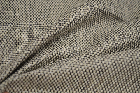 Irvin Iron Grey Cream Tweed Upholstery Fabric