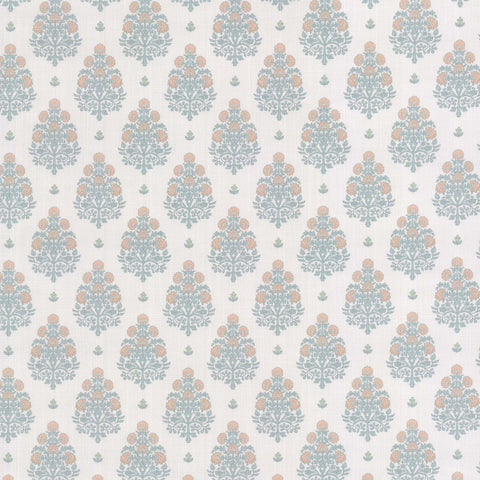 LAH Maeve Aqua/Coral Lillian August by Tempo Fabric