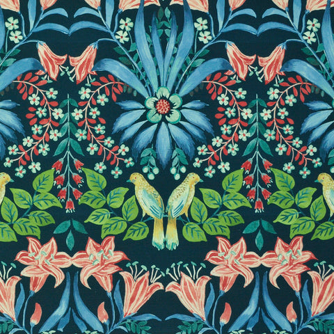 Lilium Navy P/Kaufmann Fabric