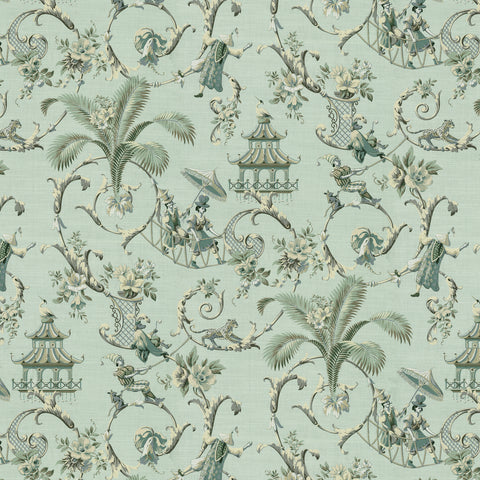 Mandarin Prose Moonstone P/K Lifestyles Fabric