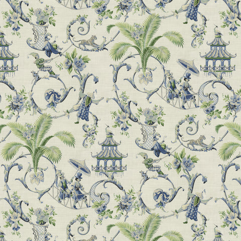 Mandarin Prose Porcelain P/K Lifestyles Fabric