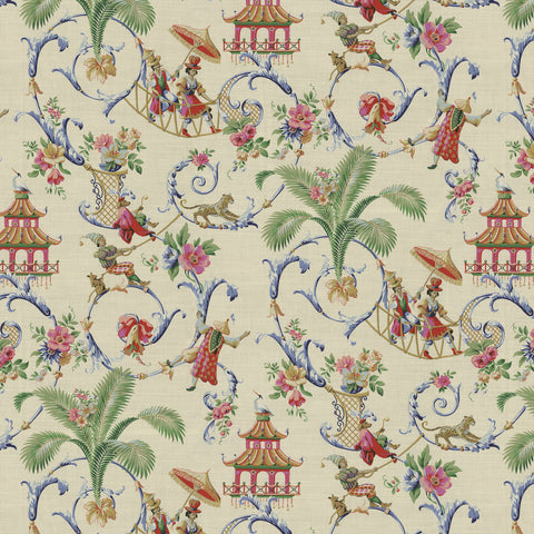 Mandarin Prose Spring P/K Lifestyles Fabric