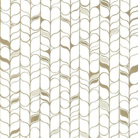 OS4201 White Gold Perfect Petals Wallpaper