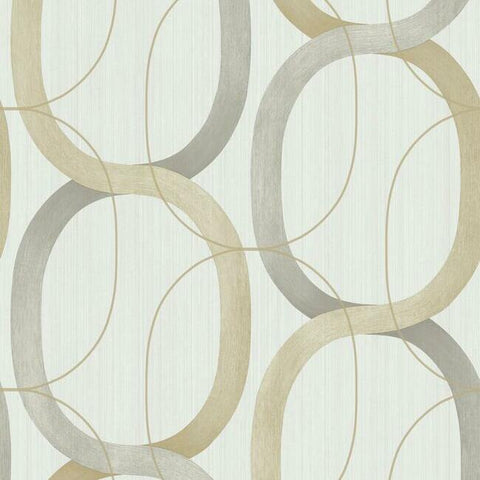 OS4212 Dark Taupe Interlock Wallpaper