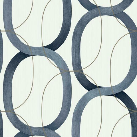 OS4215 Navy Interlock Wallpaper