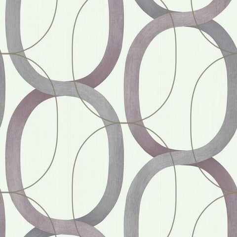 OS4216 Plum Interlock Wallpaper