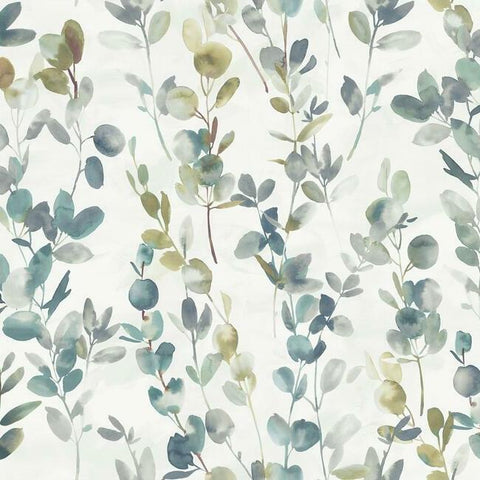 OS4313 Turquoise Joyful Eucalyptus Wallpaper