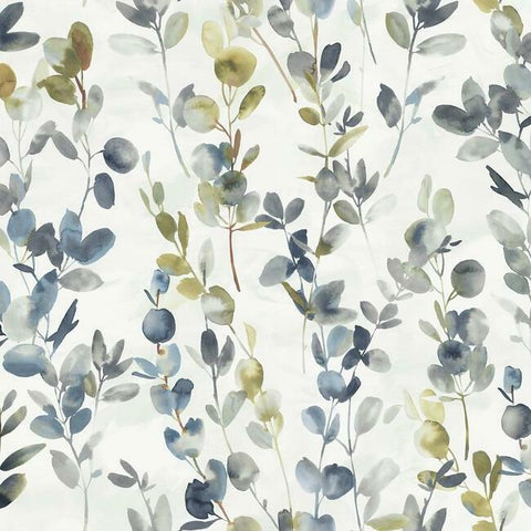 OS4314 Navy Joyful Eucalyptus Wallpaper