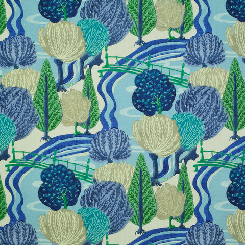 Parterre Garden Blue Sky P/Kaufmann Fabric