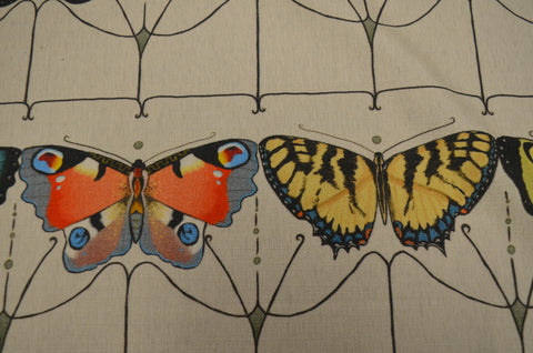 Papillon Carnival fabric Close up